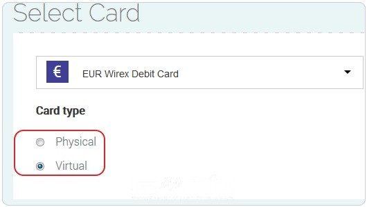 Wirex钱包 – 一个可以申请Visa虚拟信用卡或MasterCard实体信用卡的福利！