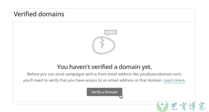 MailChimp添加自己的域名