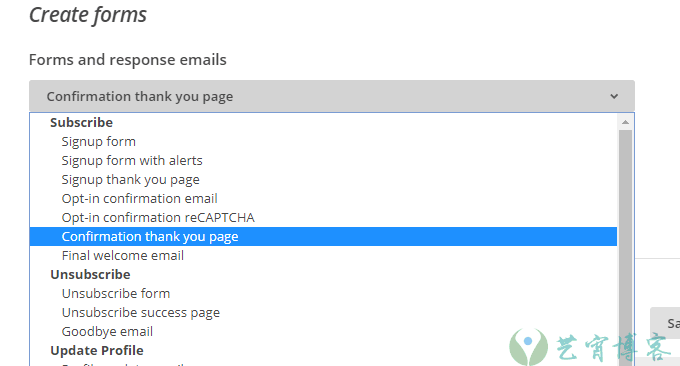 MailChimp自定义表单