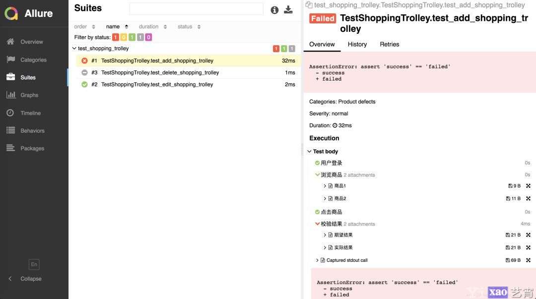 用 Pytest Allure 生成漂亮的 HTML 图形化测试报告