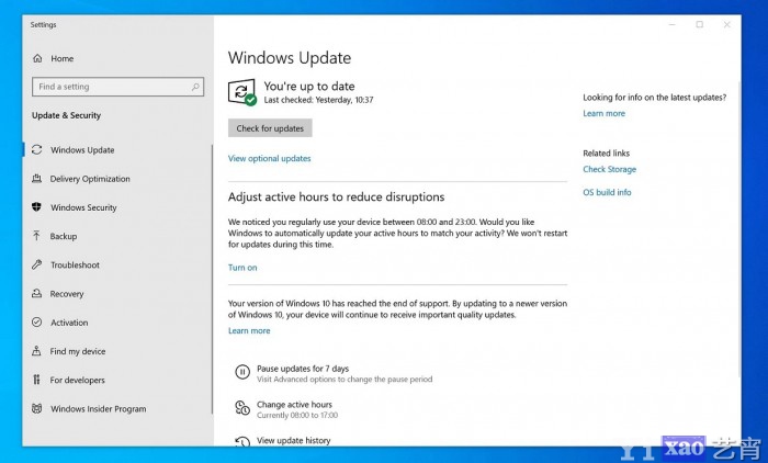 微软开始强制升级用户的Windows 10 1903到1909版本