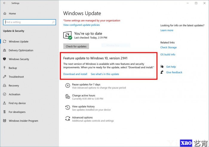 Windows 10 21H1状态页更新：正扩大自动升级的PC规模