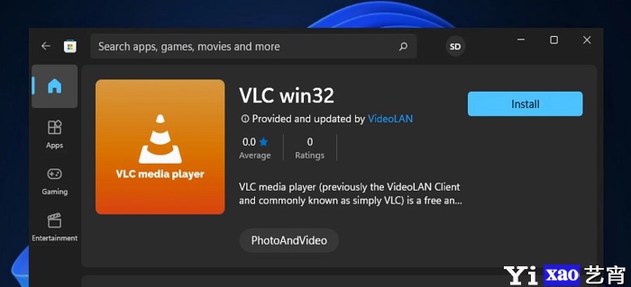 Windows 11应用商店迎来Win32版VLC播放器