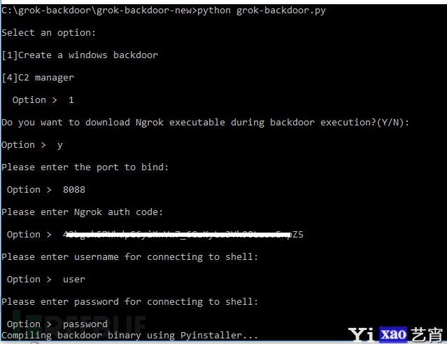 Grok-backdoor：一款支持Ngrok隧道的强大Python后门工具