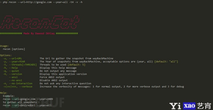 ReconCat：一款基于PHP的文档URL快照提取工具