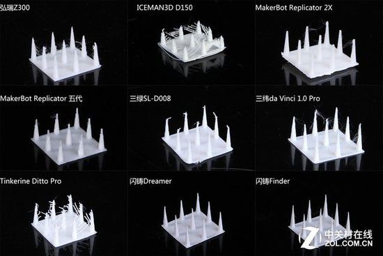 10微米的比拼 9款3D打印机华山论剑