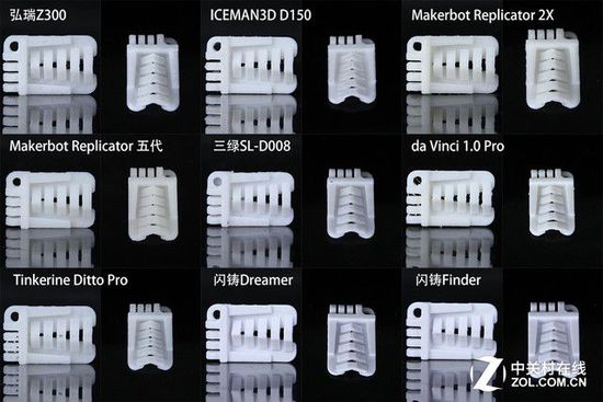 10微米的比拼 9款3D打印机华山论剑