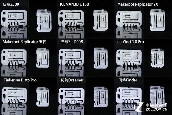 10微米的比拼 9款3D打印机华山论剑