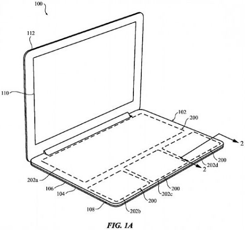 苹果新专利显示 以后MacBook产品可能没有键盘 